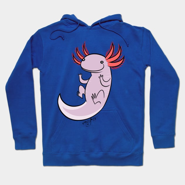 Axolotl love! Hoodie by nalem